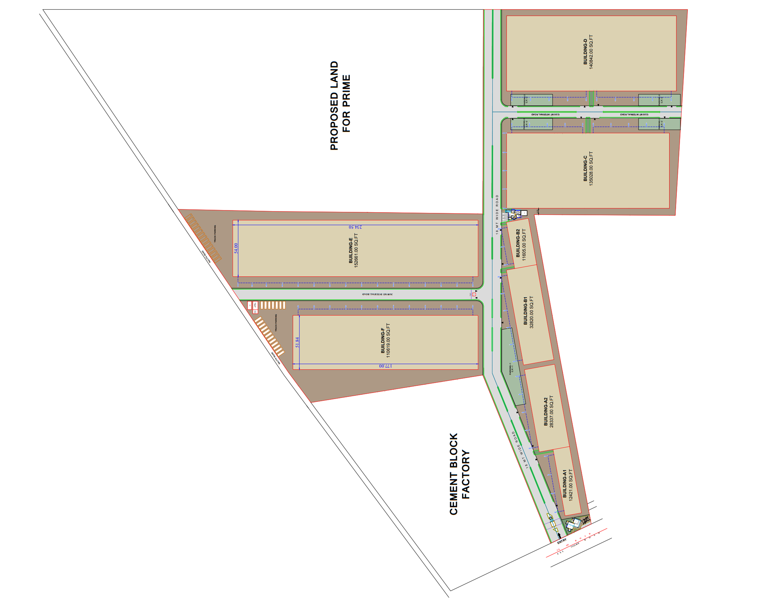 Layout of prime industrial & logistic park in surat